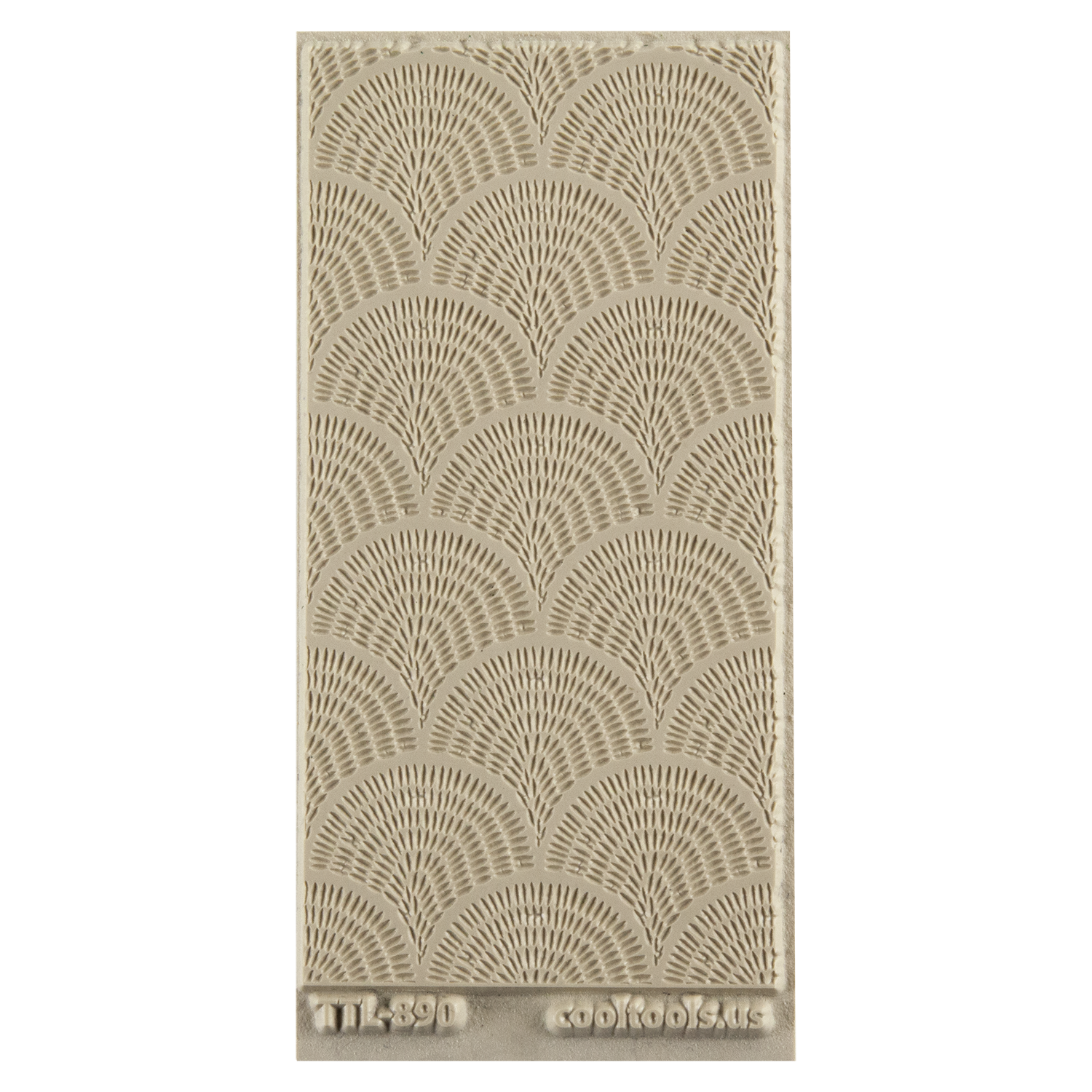 Texture Tile - Abstract Sunrise Embossed. Beige Texture Tiles are flexible, washable and can be used with any soft clay. Spritz with CoolSlip or dust on Dry Powder Release for stick-free impressions when using metal clay and polymer clay.