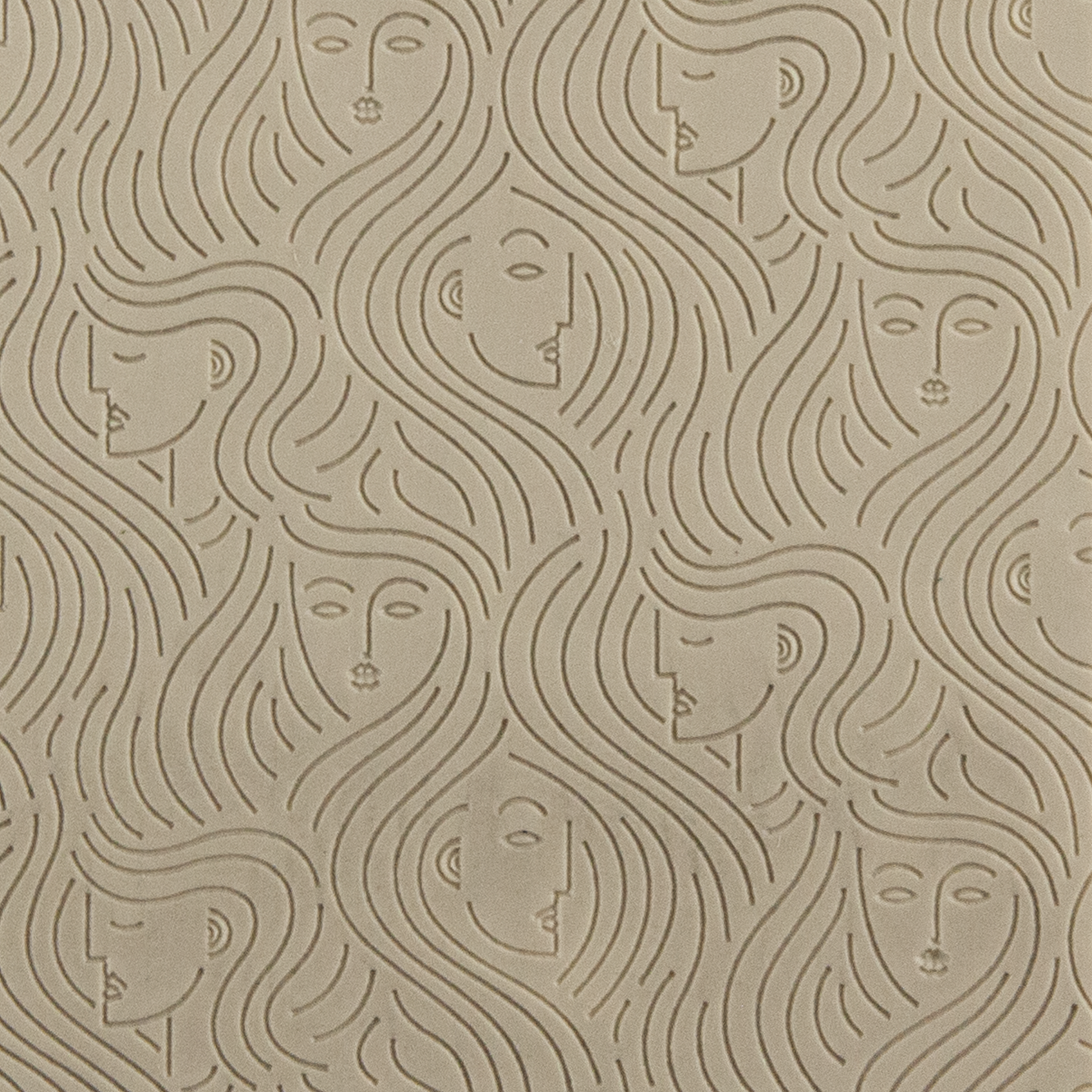 Texture Tile - In the Wind Embossed. Beige Texture Tiles are flexible, washable and can be used with any soft clay. Spritz with CoolSlip or dust on Dry Powder Release for stick-free impressions when using metal clay and polymer clay.