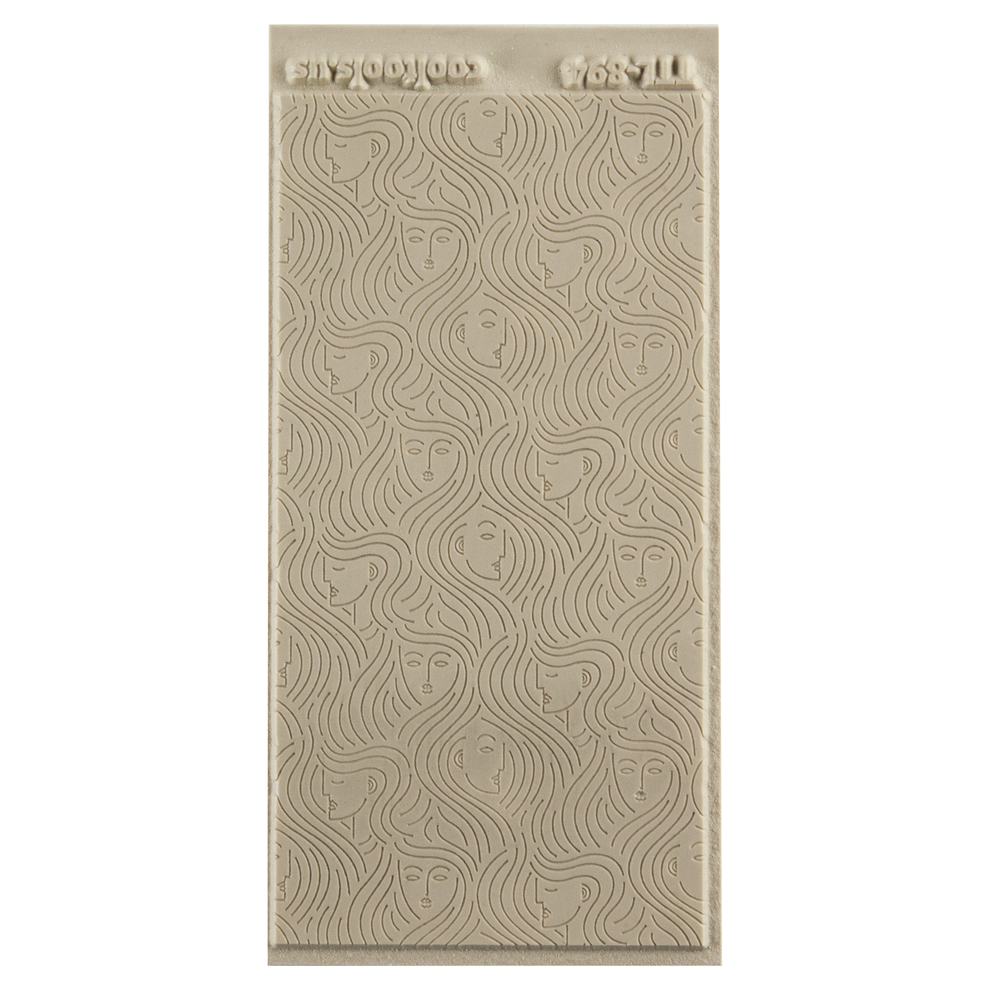 Texture Tile - In the Wind Embossed. Beige Texture Tiles are flexible, washable and can be used with any soft clay. Spritz with CoolSlip or dust on Dry Powder Release for stick-free impressions when using metal clay and polymer clay.
