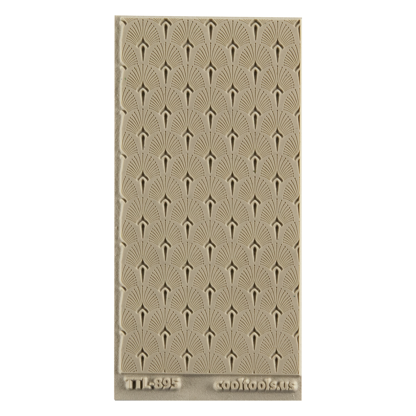 Texture Tile - Mediterranean Lights Embossed. Beige Texture Tiles are flexible, washable and can be used with any soft clay. Spritz with CoolSlip or dust on Dry Powder Release for stick-free impressions when using metal clay and polymer clay.