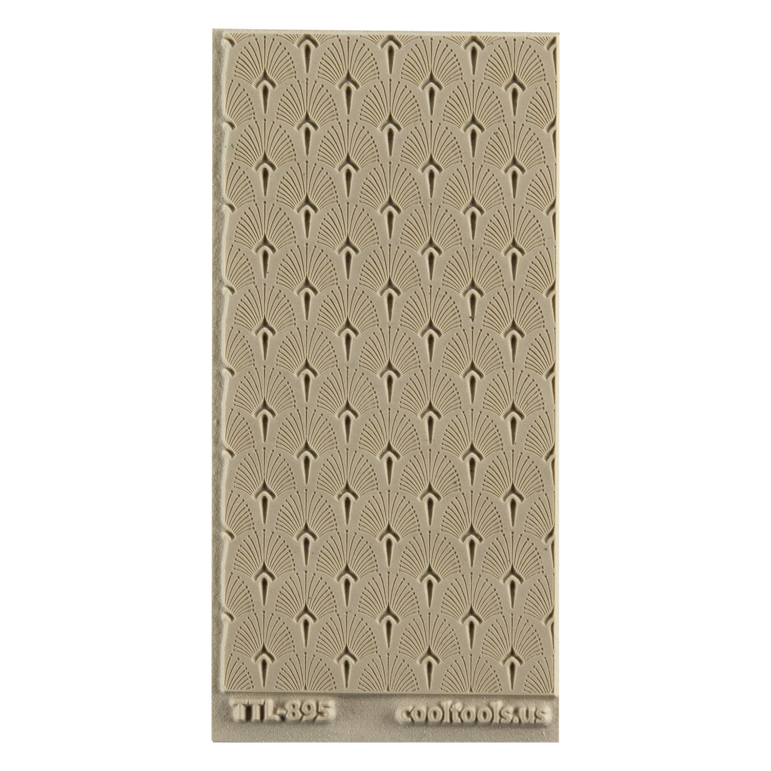 Texture Tile - Mediterranean Lights Embossed. Beige Texture Tiles are flexible, washable and can be used with any soft clay. Spritz with CoolSlip or dust on Dry Powder Release for stick-free impressions when using metal clay and polymer clay.
