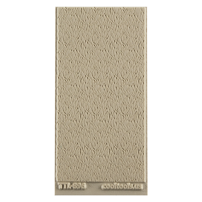 Texture Tile - Flames Embossed. Beige Texture Tiles are flexible, washable and can be used with any soft clay. Spritz with CoolSlip or dust on Dry Powder Release for stick-free impressions when using metal clay and polymer clay.
