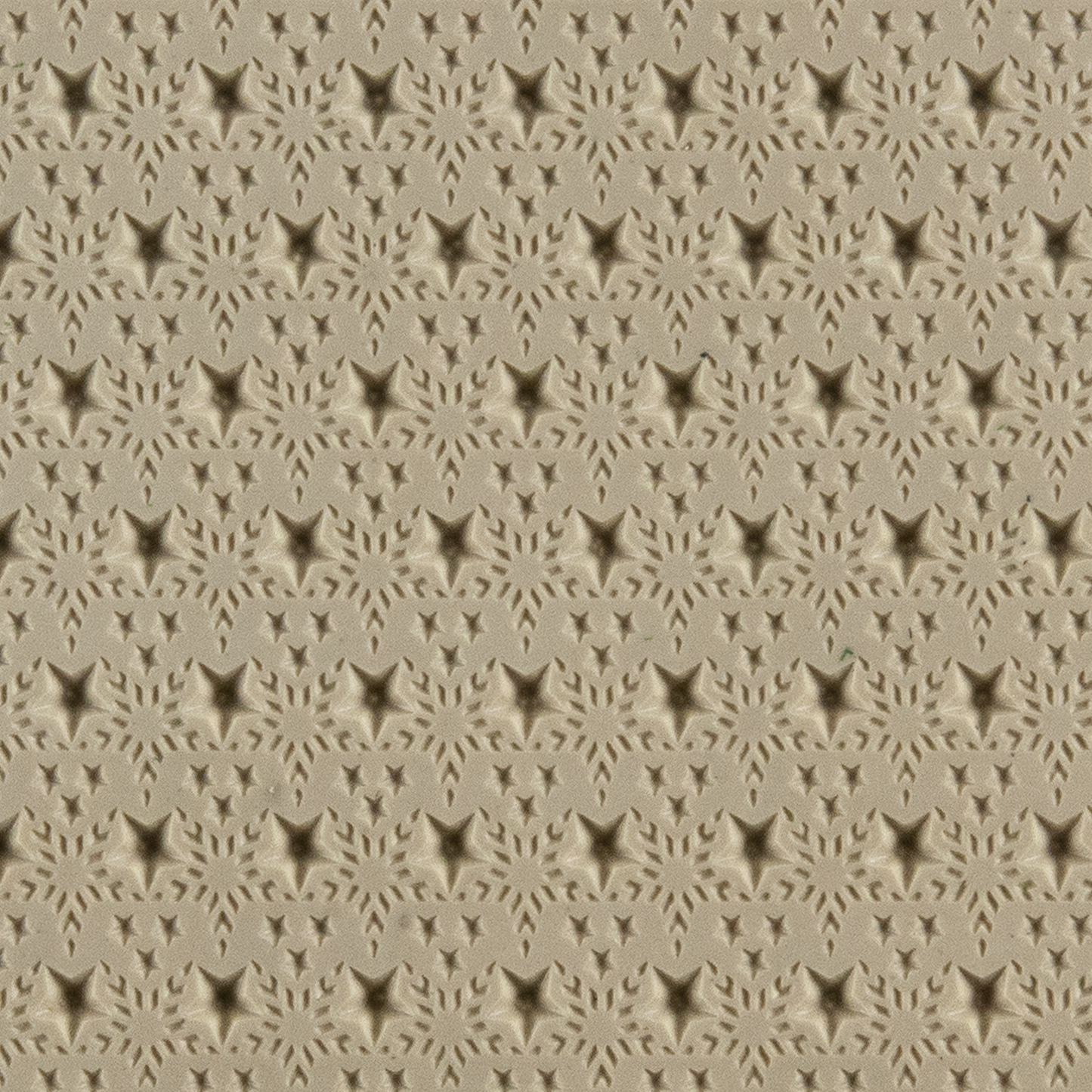 Texture Tile - Stars & Stripes Embossed. Beige Texture Tiles are flexible, washable and can be used with any soft clay. Spritz with CoolSlip or dust on Dry Powder Release for stick-free impressions when using metal clay and polymer clay.