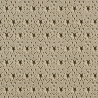 Texture Tile - Stars & Stripes Embossed. Beige Texture Tiles are flexible, washable and can be used with any soft clay. Spritz with CoolSlip or dust on Dry Powder Release for stick-free impressions when using metal clay and polymer clay.