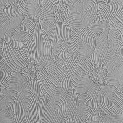 Texture Tile - Whimsy Lines Embossed sample rolled into clay
