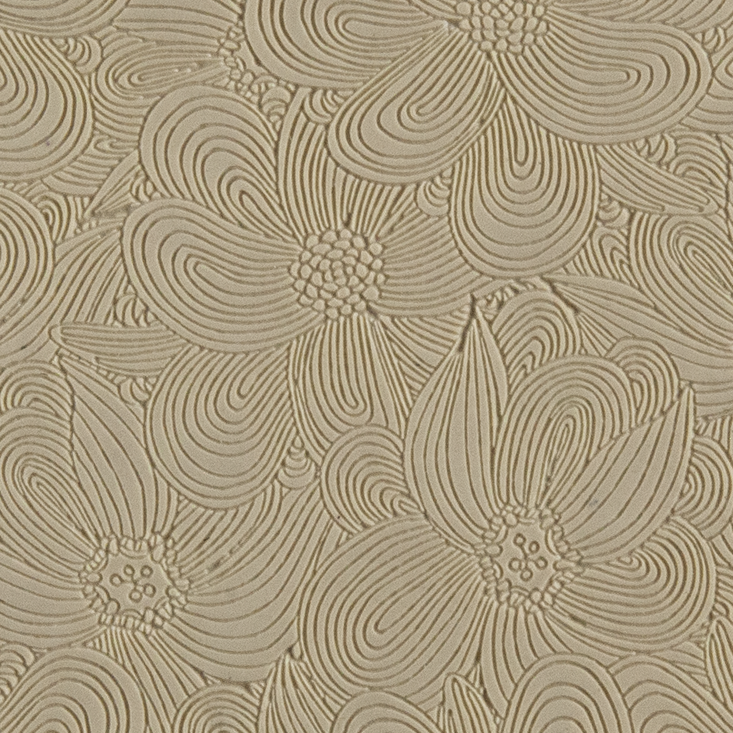 Texture Tile - Whimsy Lines Embossed. Beige Texture Tiles are flexible, washable and can be used with any soft clay. Spritz with CoolSlip or dust on Dry Powder Release for stick-free impressions when using metal clay and polymer clay.