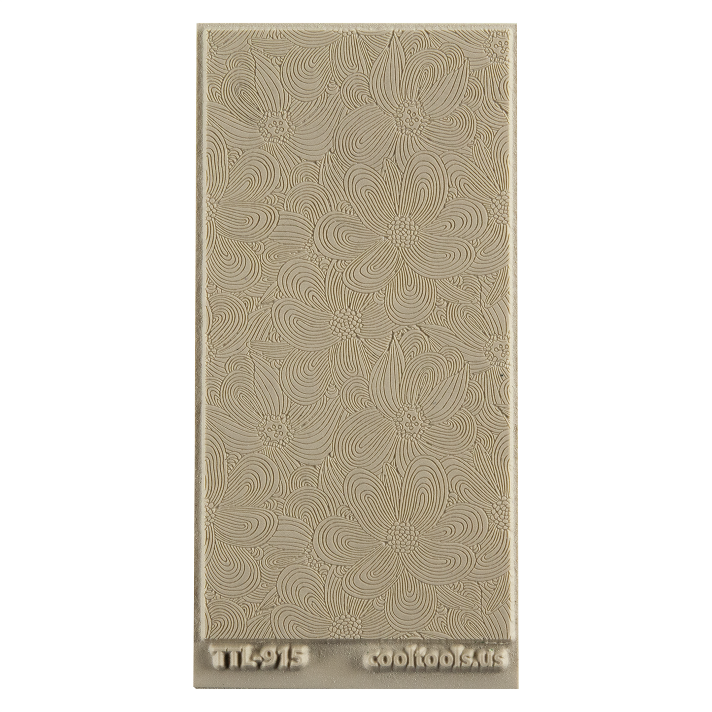 Texture Tile - Whimsy Lines Embossed. Beige Texture Tiles are flexible, washable and can be used with any soft clay. Spritz with CoolSlip or dust on Dry Powder Release for stick-free impressions when using metal clay and polymer clay.