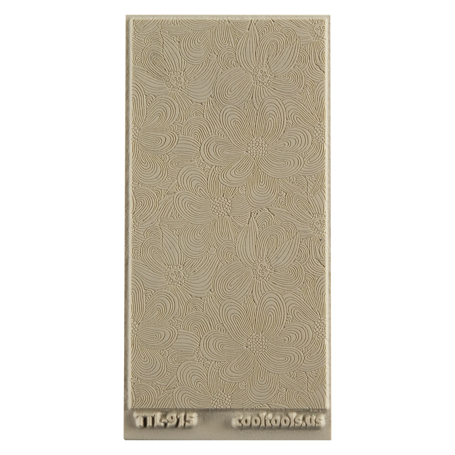Texture Tile - Whimsy Lines Embossed. Beige Texture Tiles are flexible, washable and can be used with any soft clay. Spritz with CoolSlip or dust on Dry Powder Release for stick-free impressions when using metal clay and polymer clay.