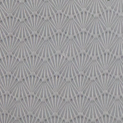 Texture Tile - Waved Scallops sample rolled into clay