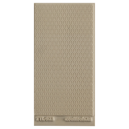 Texture Tile - Art Deco Wallpaper. Beige Texture Tiles are flexible, washable and can be used with any soft clay. Spritz with CoolSlip or dust on Dry Powder Release for stick-free impressions when using metal clay and polymer clay.