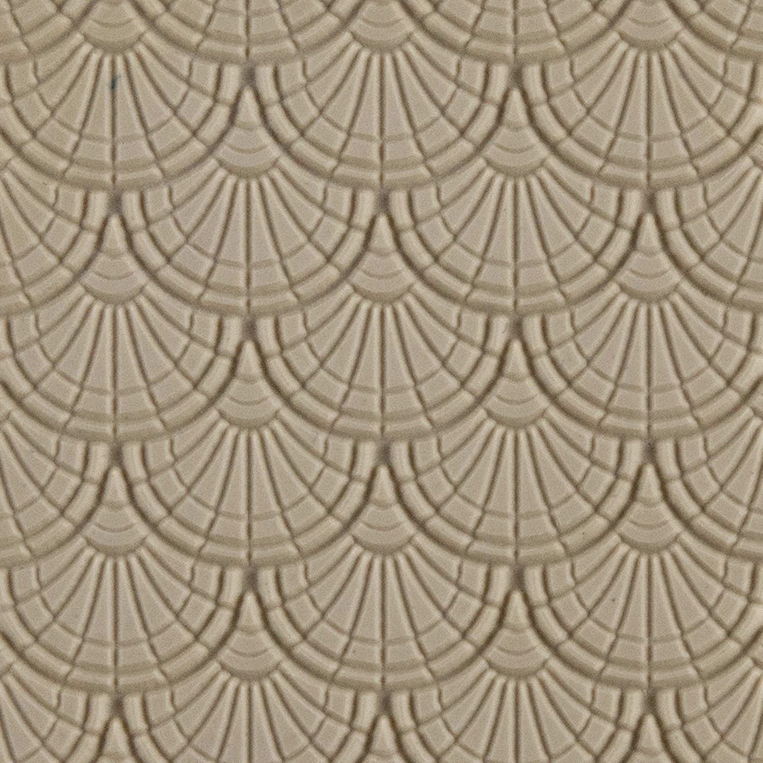 Texture Tile - Stretched Mosaic Mantra. Beige Texture Tiles are flexible, washable and can be used with any soft clay. Spritz with CoolSlip or dust on Dry Powder Release for stick-free impressions when using metal clay and polymer clay.