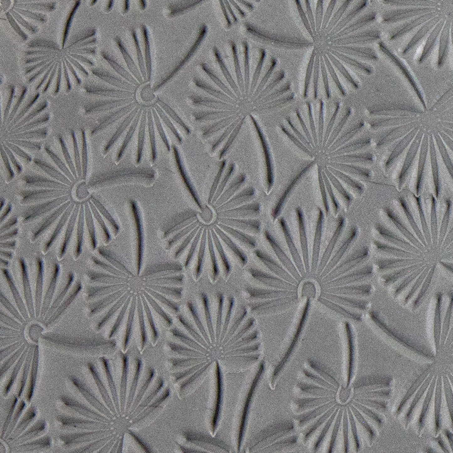 Texture Tile - Coastal Foliage sample rolled into clay