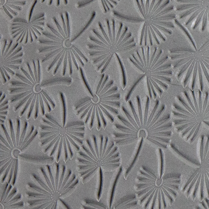 Texture Tile - Coastal Foliage sample rolled into clay