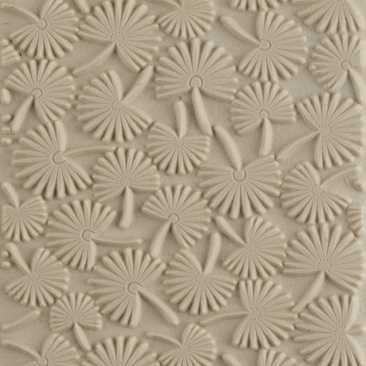Texture Tile - Coastal Foliage. Beige Texture Tiles are flexible, washable and can be used with any soft clay. Spritz with CoolSlip or dust on Dry Powder Release for stick-free impressions when using metal clay and polymer clay.