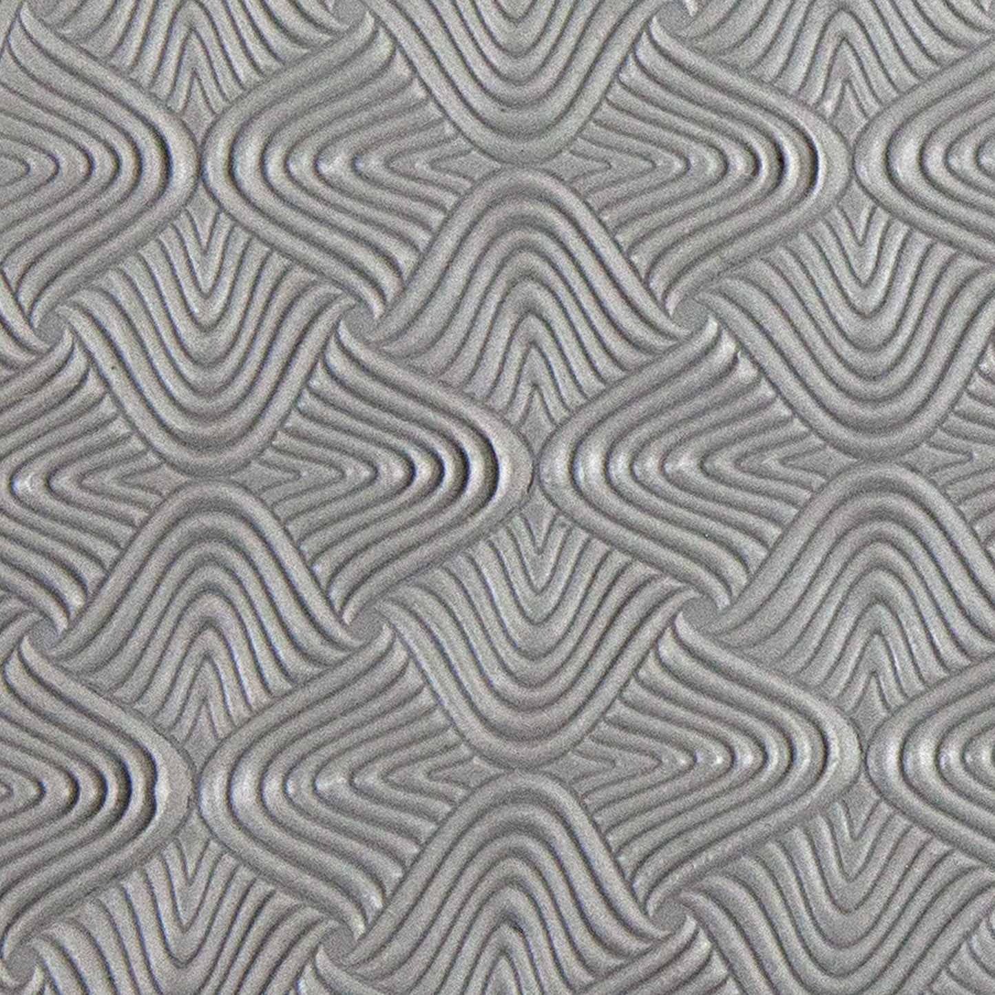 Texture Tile - Woven Illusion sample rolled into clay