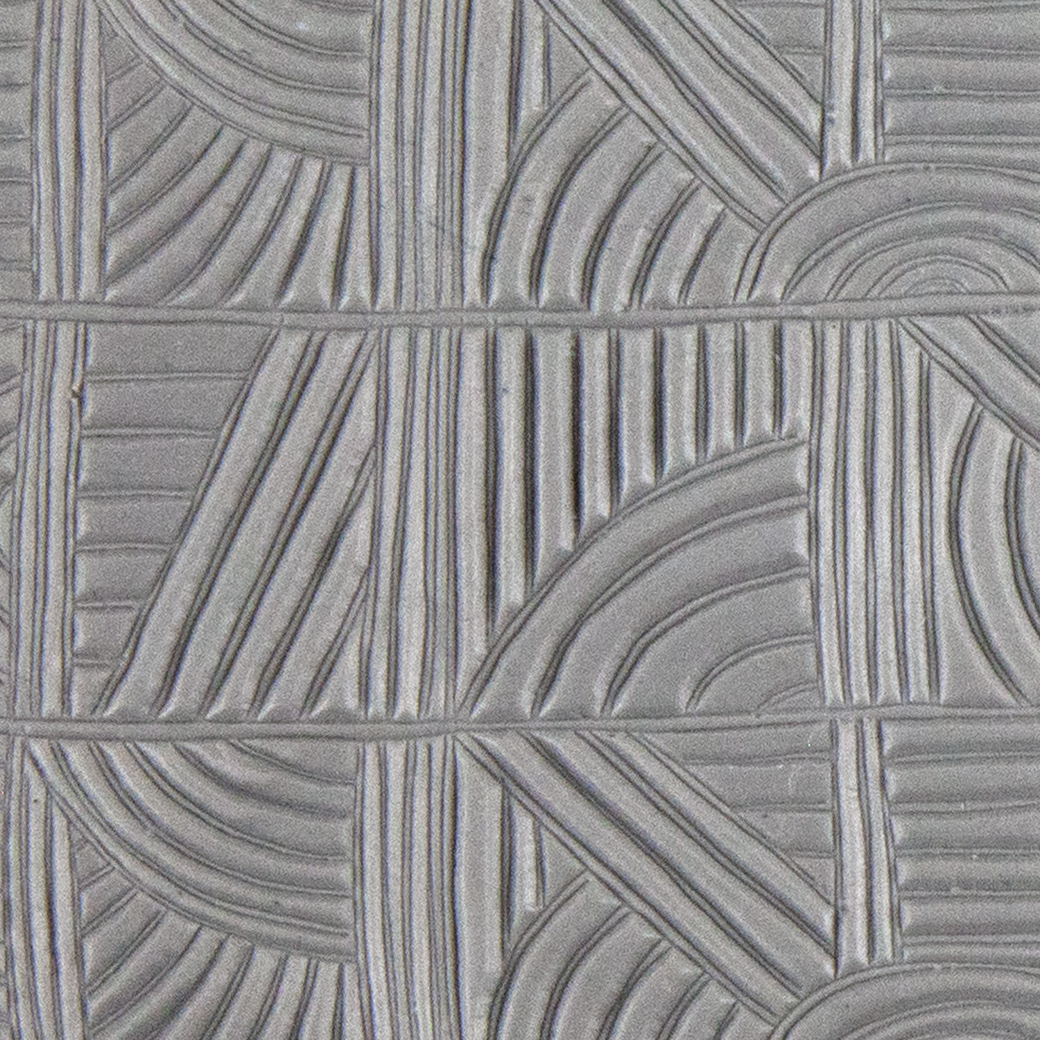 Texture Tile - Line Doodles sample rolled into clay