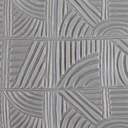 Texture Tile - Line Doodles sample rolled into clay