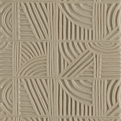 Texture Tile - Line Doodles. Beige Texture Tiles are flexible, washable and can be used with any soft clay. Spritz with CoolSlip or dust on Dry Powder Release for stick-free impressions when using metal clay and polymer clay.