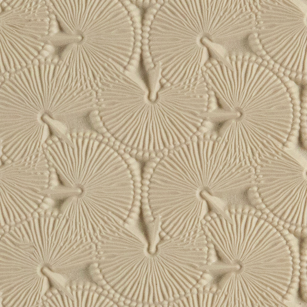 Texture Tile - Palm Branches. Texture Tiles are flexible, washable and can be used with any soft clay. Spritz with CoolSlip or dust on Dry Powder Release for stick-free impressions when using metal clay and polymer clay.