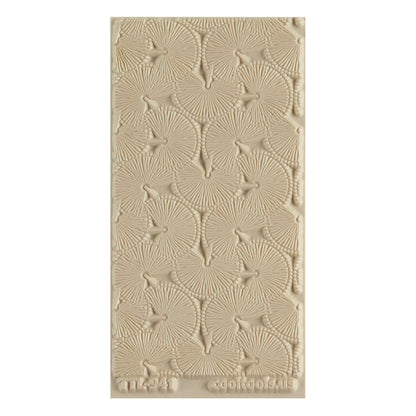 Texture Tile - Palm Branches. Texture Tiles are flexible, washable and can be used with any soft clay. Spritz with CoolSlip or dust on Dry Powder Release for stick-free impressions when using metal clay and polymer clay.