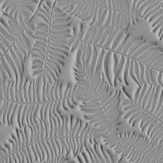 Texture Tile - Boston Ferns sample rolled into clay