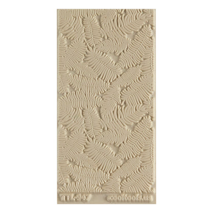Texture Tile - Boston Ferns. Texture Tiles are flexible, washable and can be used with any soft clay. Spritz with CoolSlip or dust on Dry Powder Release for stick-free impressions when using metal clay and polymer clay.