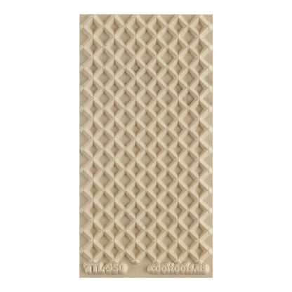 Texture Tile - Sailors Knot. Texture Tiles are flexible, washable and can be used with any soft clay. Spritz with CoolSlip or dust on Dry Powder Release for stick-free impressions when using metal clay and polymer clay.