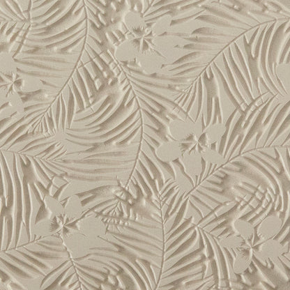 Texture Tile - Christmas in Hawaii. Beige Texture Tiles are flexible, washable and can be used with any soft clay. Spritz with CoolSlip or dust on Dry Powder Release for stick-free impressions when using metal clay and polymer clay.