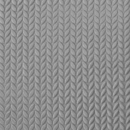 Texture Tile - Knitted Sweater sample rolled into clay