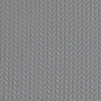 Texture Tile - Knitted Sweater Embossed sample rolled into clay