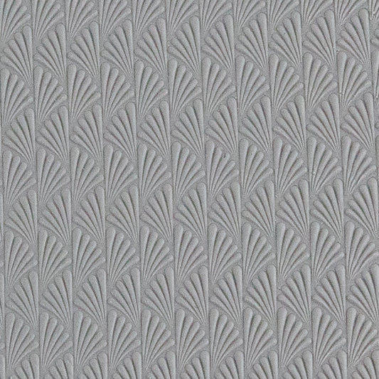 Texture Tile - Deco Stripes sample rolled into clay