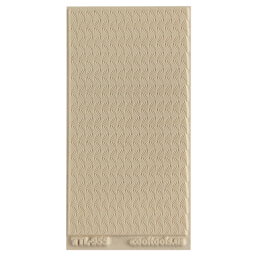 Texture Tile - Deco Stripes. Texture Tiles are flexible, washable and can be used with any soft clay. Spritz with CoolSlip or dust on Dry Powder Release for stick-free impressions when using metal clay and polymer clay.