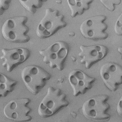 Texture Tile - Ghoulfriends Embossed sample rolled into clay