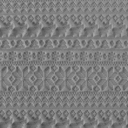 Texture Tile - Ugly Christmas Sweater sample rolled into clay