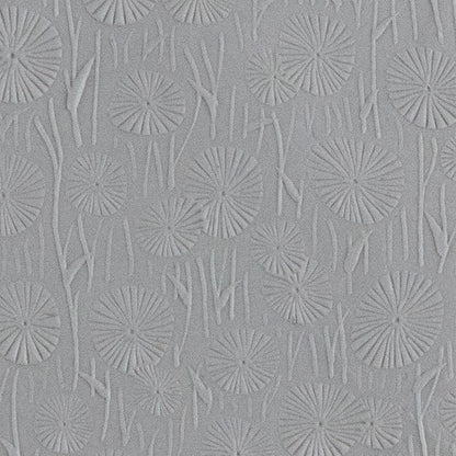 Texture Tile - Dandelion Field Embossed sample rolled into clay