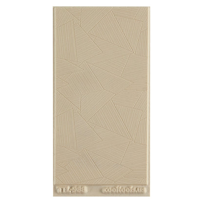 Texture Tile - Origami Embossed. Texture Tiles are flexible, washable and can be used with any soft clay. Spritz with CoolSlip or dust on Dry Powder Release for stick-free impressions when using metal clay and polymer clay.