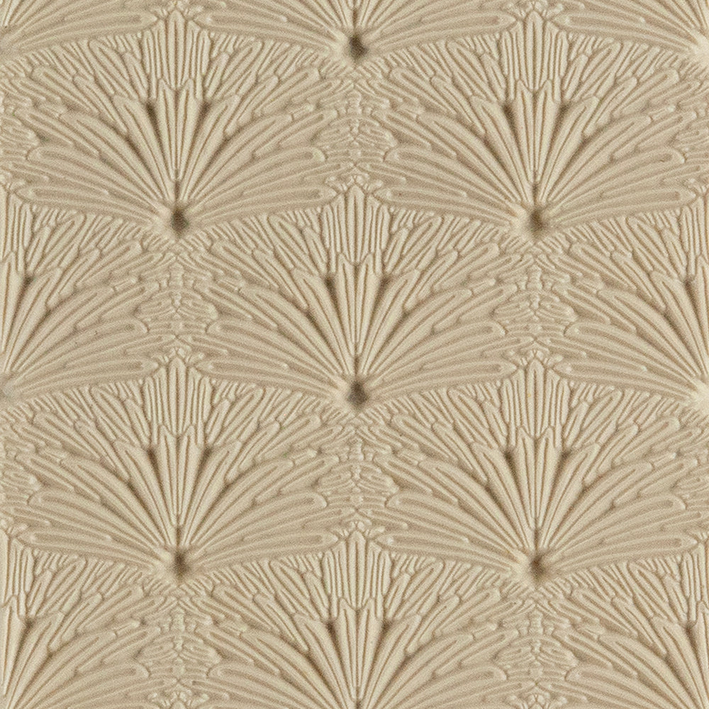 Texture Tile - Quills Embossed. Texture Tiles are flexible, washable and can be used with any soft clay. Spritz with CoolSlip or dust on Dry Powder Release for stick-free impressions when using metal clay and polymer clay.