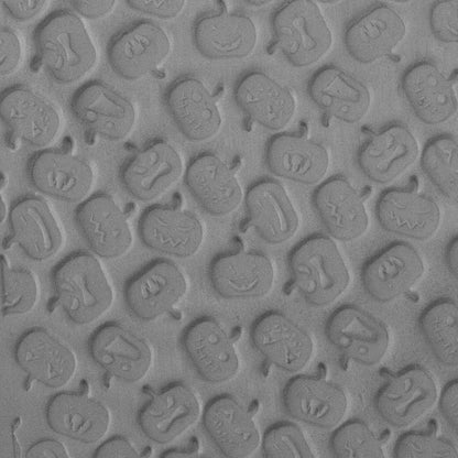 Texture Tile - Carved Pumpkins sample rolled into clay