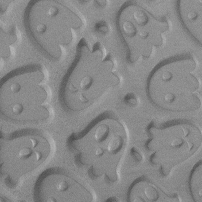 Texture Tile - Ghoulfriends sample rolled into clay