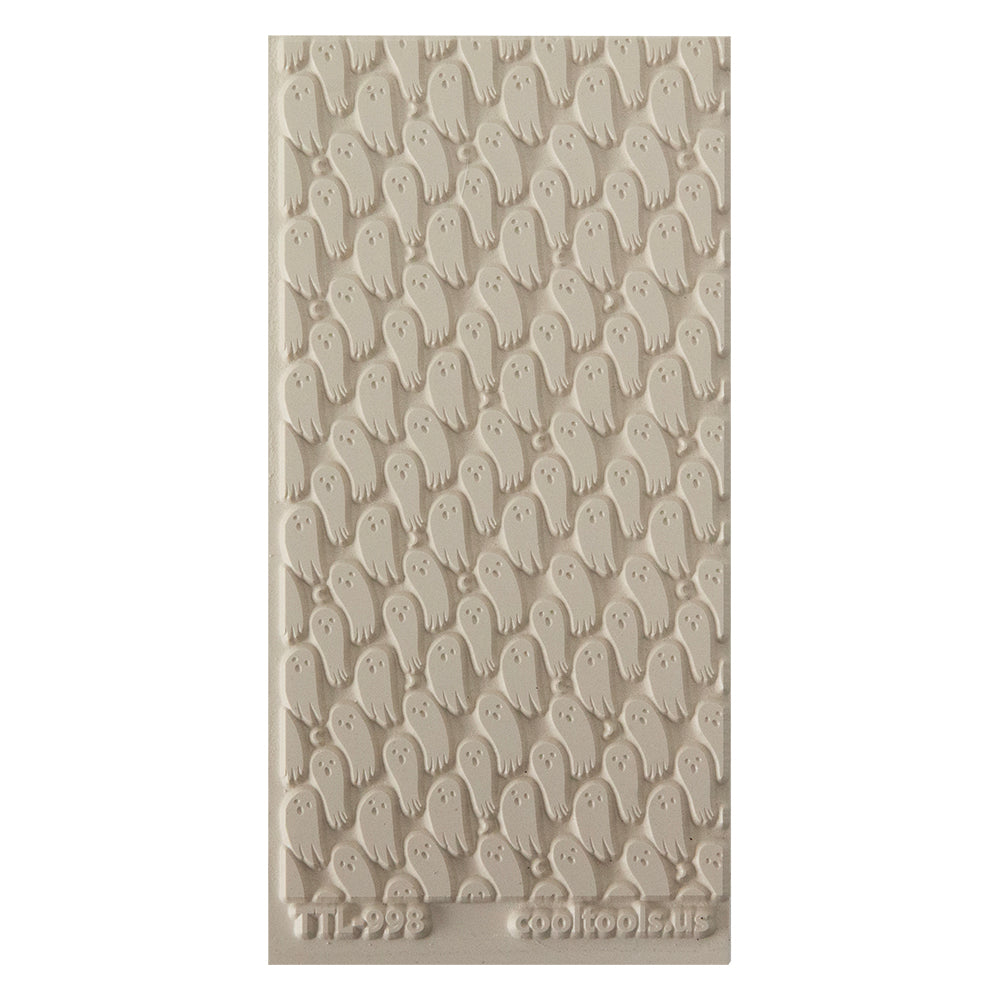 Texture Tile - Ghostly Night. Beige Texture Tiles are flexible, washable and can be used with any soft clay. Spritz with CoolSlip or dust on Dry Powder Release for stick-free impressions when using metal clay and polymer clay.