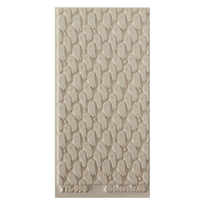 Texture Tile - Ghostly Night. Beige Texture Tiles are flexible, washable and can be used with any soft clay. Spritz with CoolSlip or dust on Dry Powder Release for stick-free impressions when using metal clay and polymer clay.