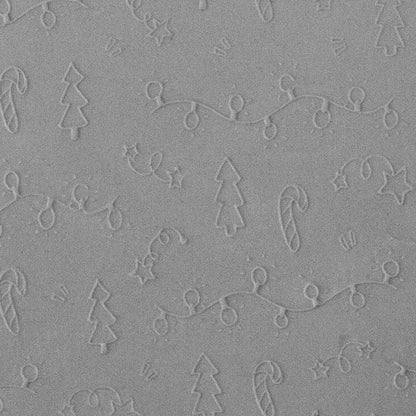 Texture Tile - Merry & Bright Embossed sample rolled into clay