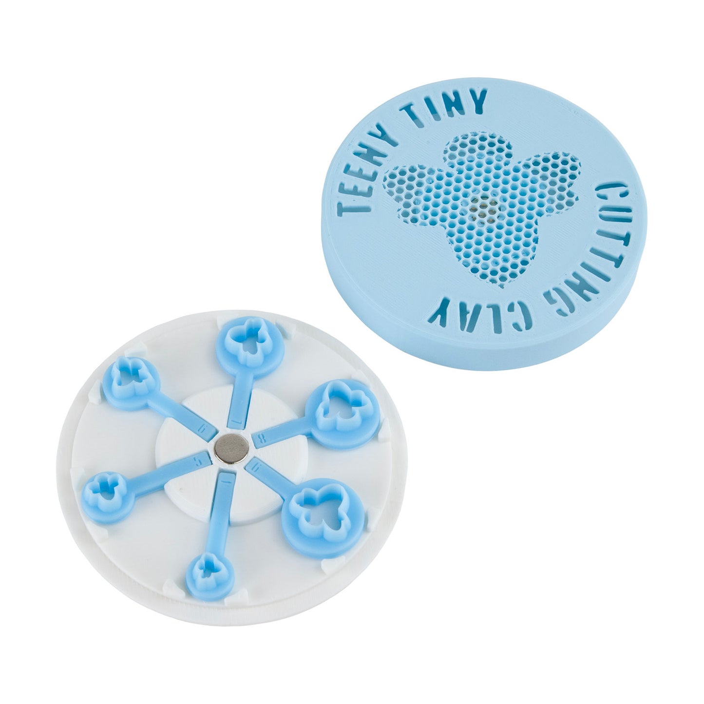 white and light blue Teeny Tiny Cutters - Bee