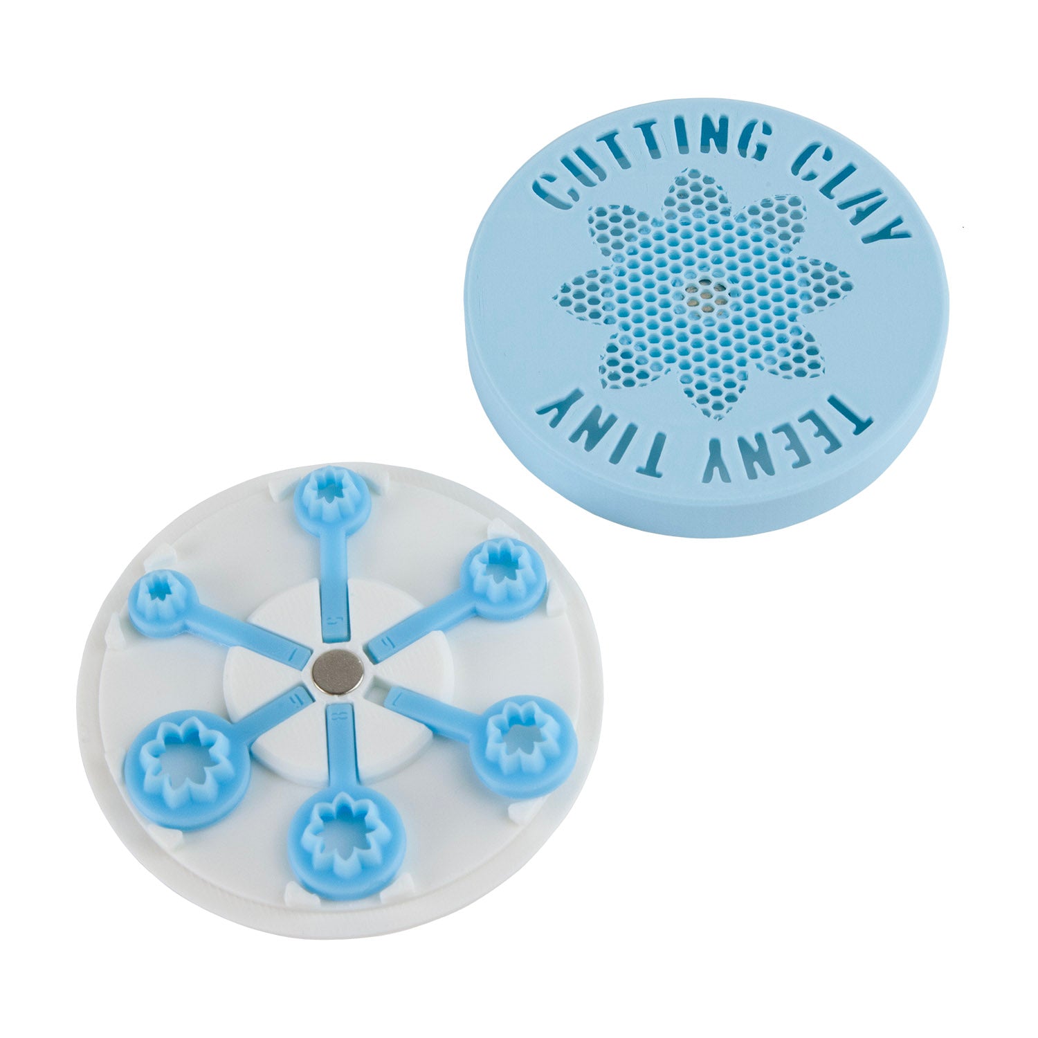 white and light blue Teeny Tiny Cutters - Star Anise