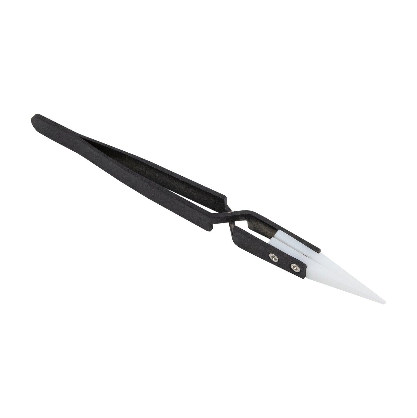 Tweezers - Stainless Steel Cross-lock Tweezers with Porcelain Tip