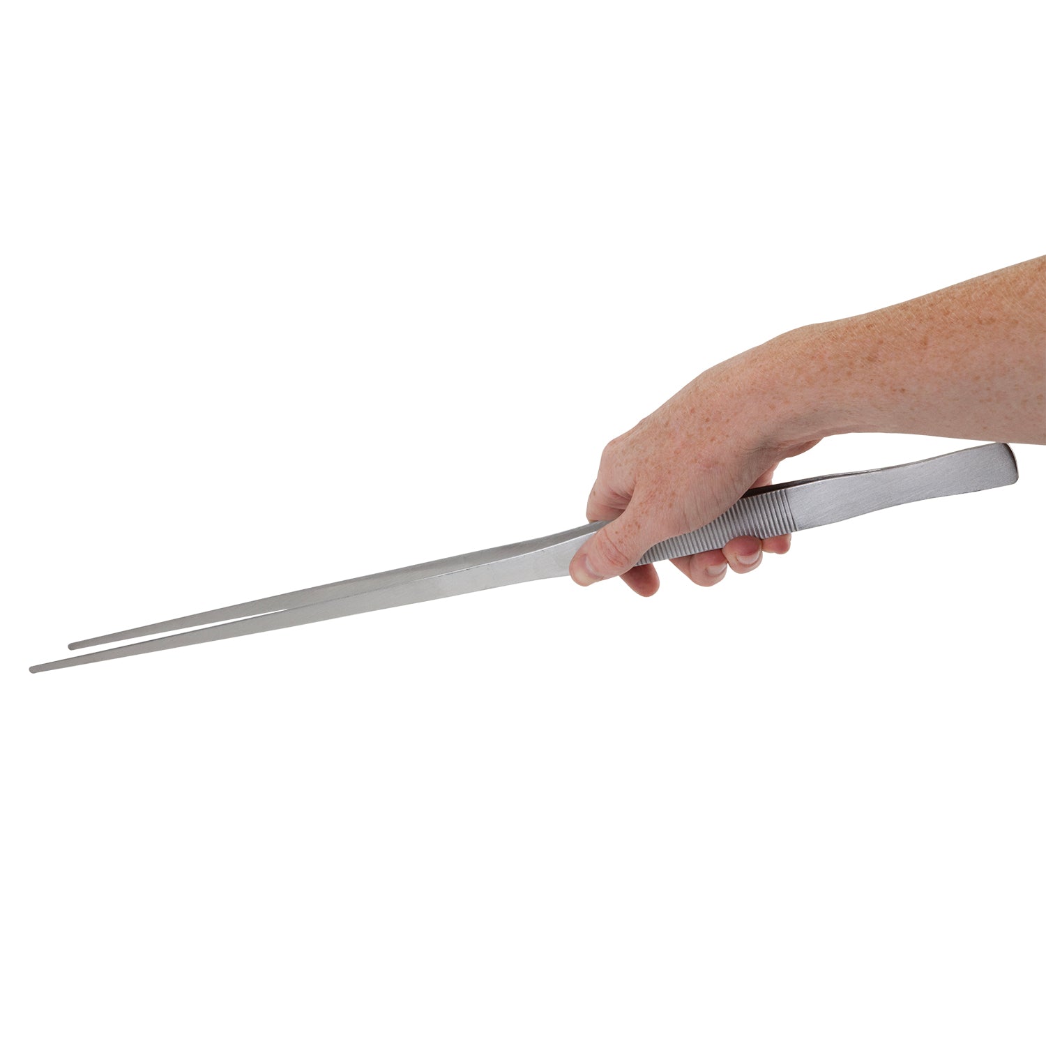 Tweezers - Stainless Steel Extra Long - 19" in hand