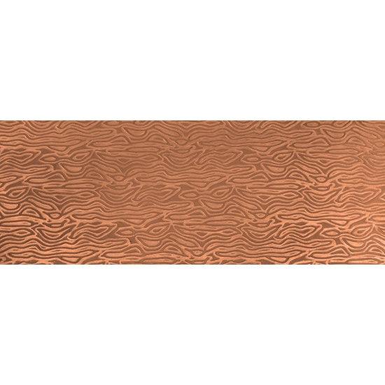 Textured Metal - Wood Grain - Copper 24 gauge