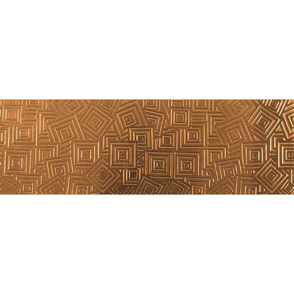 Textured Metal - Square Upon Square - Bronze 22 gauge