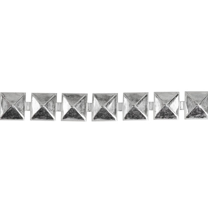 Patterned Wire - Sterling Silver - Studded 8 gauge Dead Soft - 6" Min