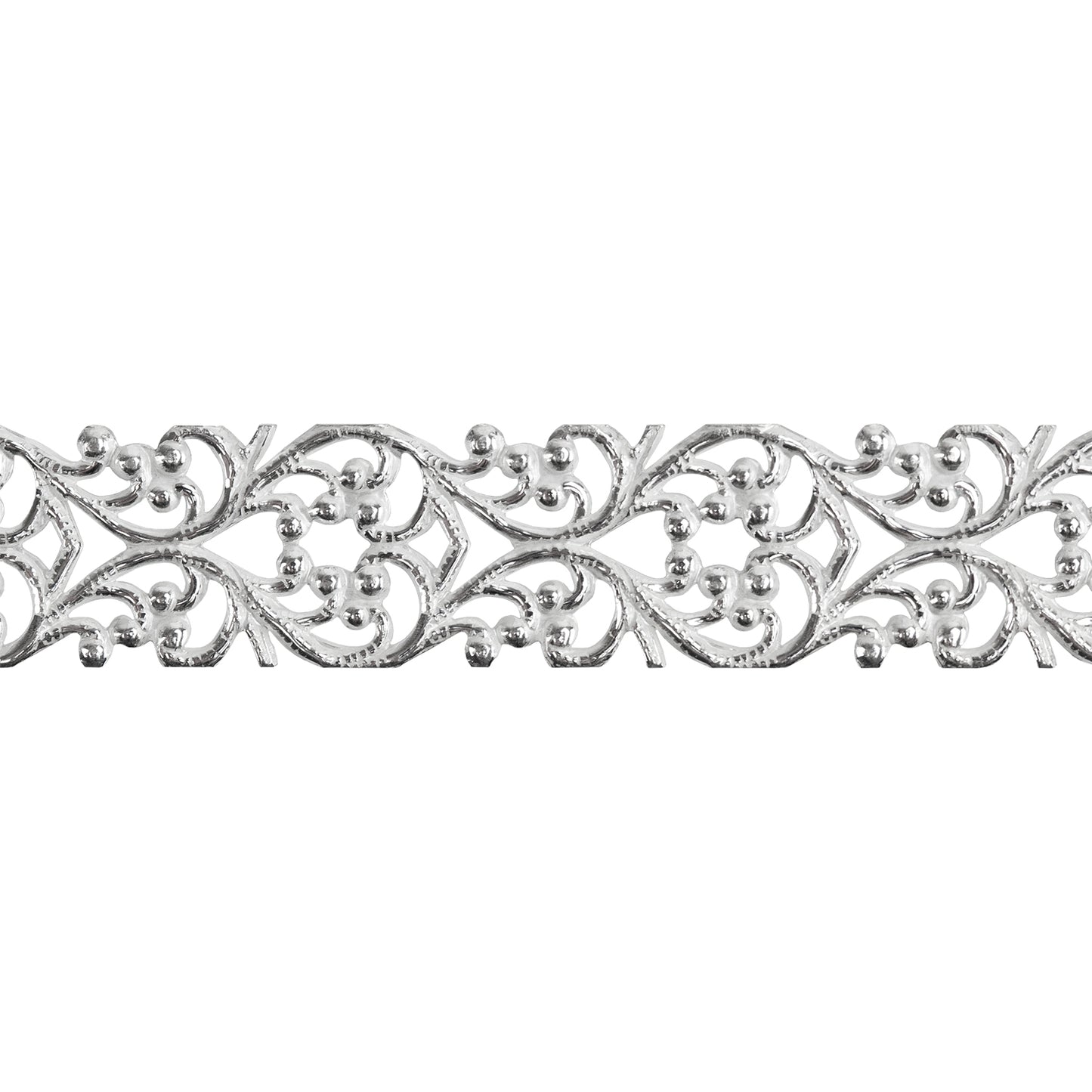 Patterned Wire - Sterling Silver - Blooming Heart 22 gauge Dead Soft - 6" Min